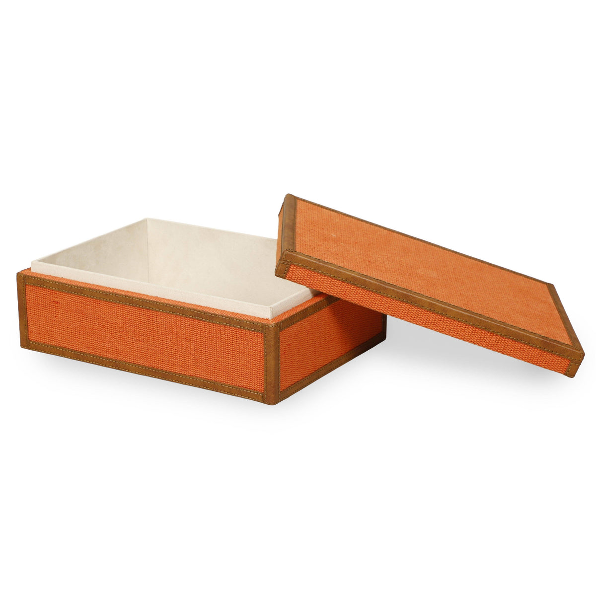 Acre Orange Cotton Jute Jewelry Box