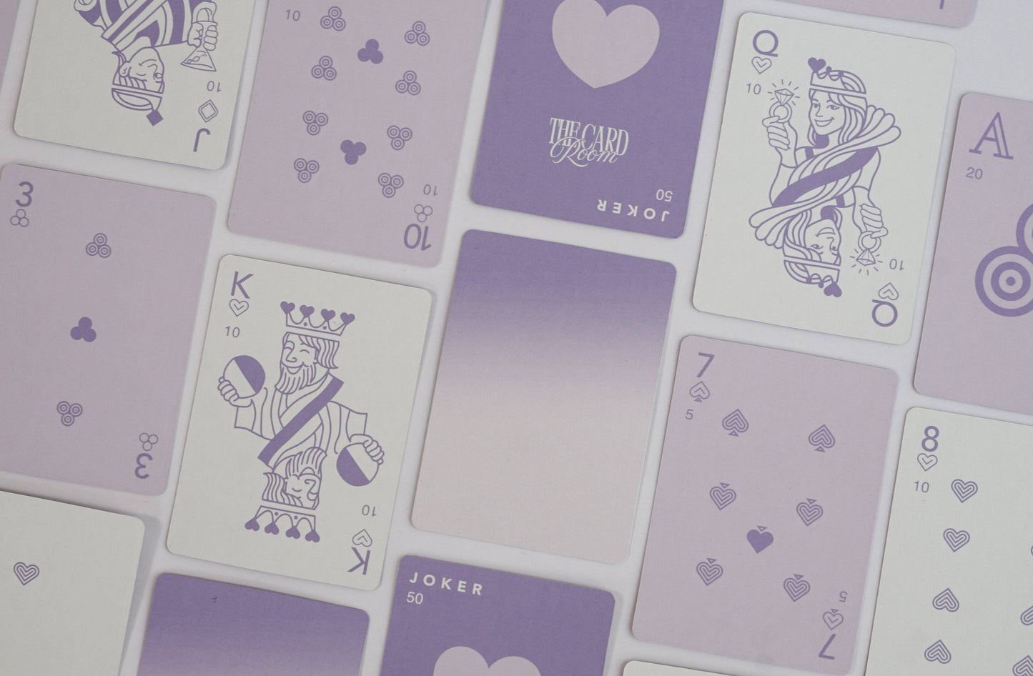 Purple Ombre Canasta Cards with Points