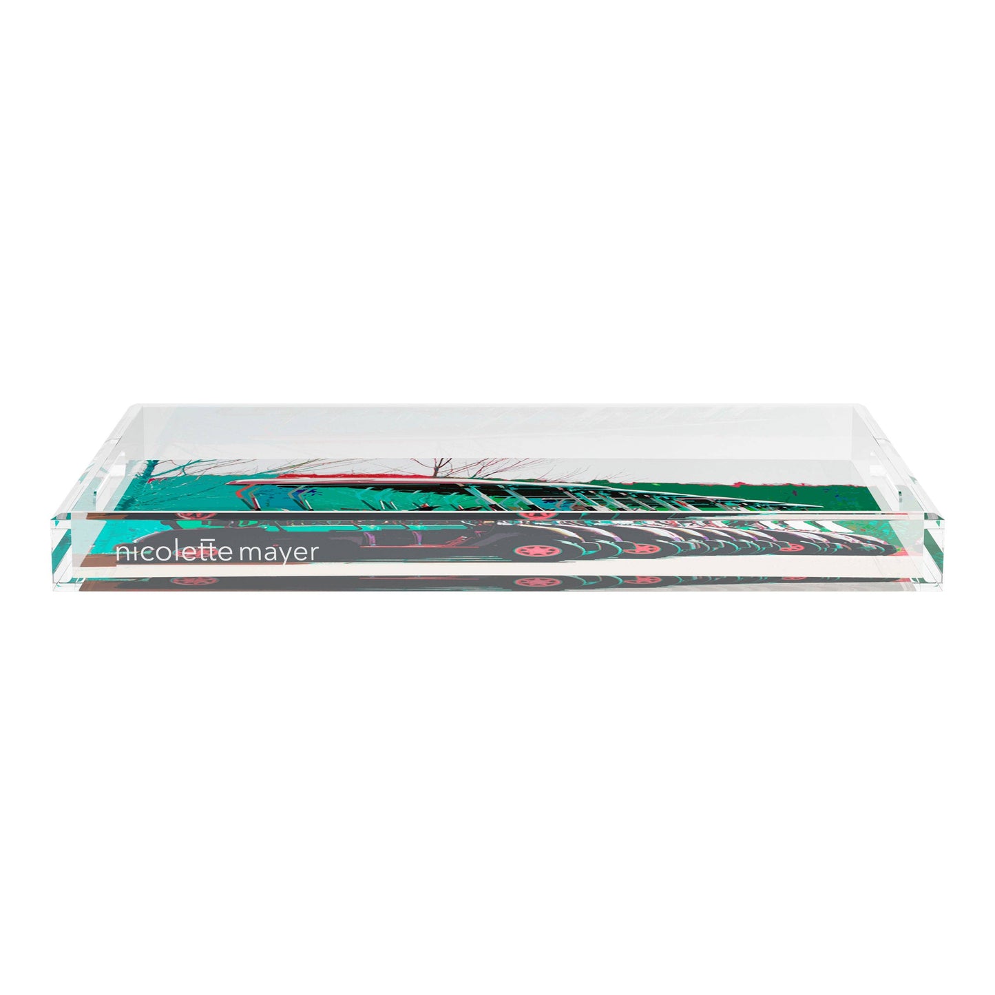 Golf Nine Iron Green Rectangle Tray