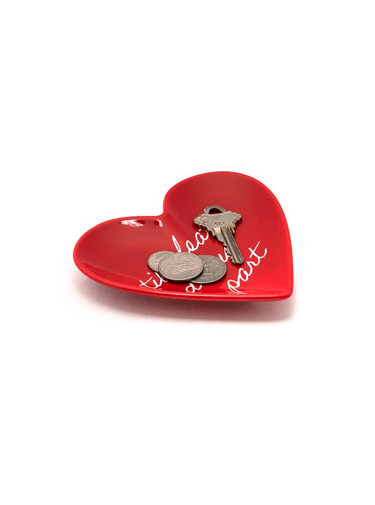 Ceramic Trinket Tray - Heart - "Til Death Do Us Part"