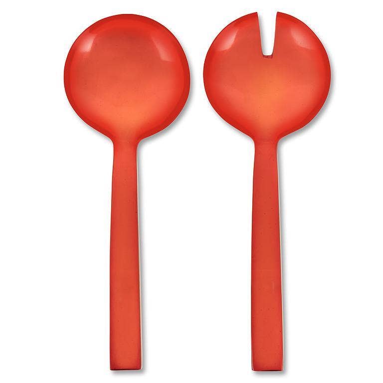 Oversize Salad Servers- Red