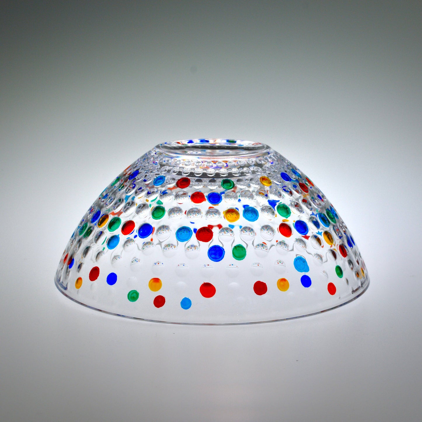 Bubbles Glass Bowl, Hand-painted in Italy