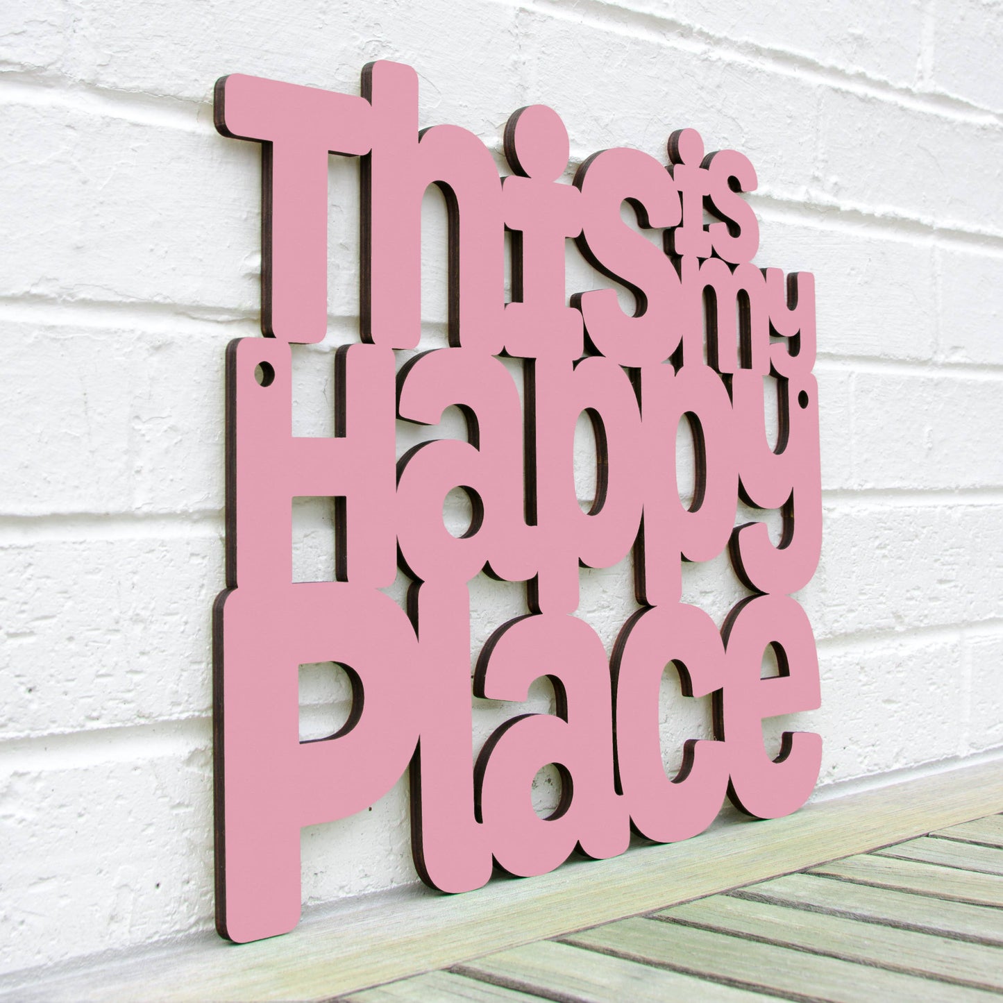 This Is My Happy Place Laser Cut Wood Wall Decor