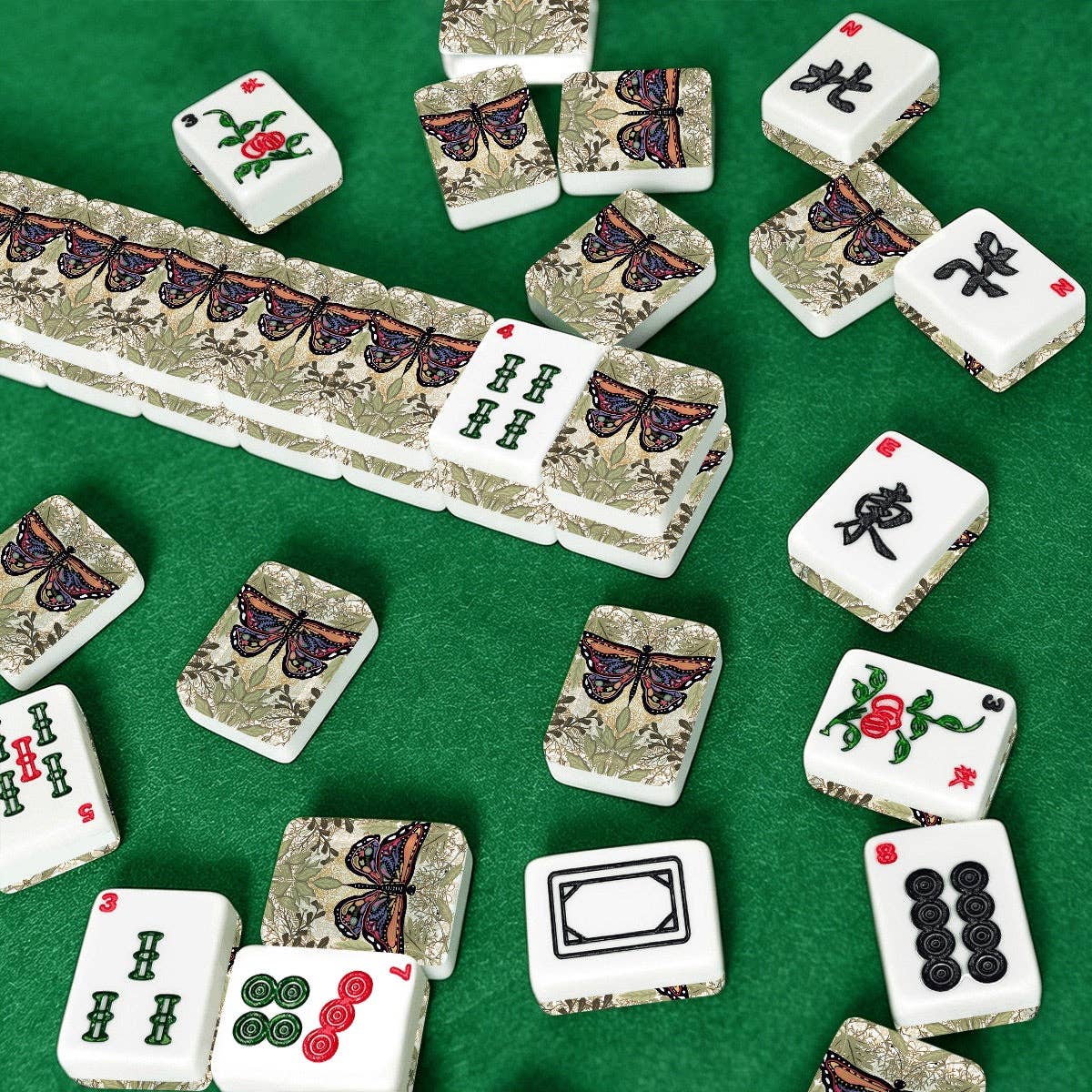 Butterfly American Mahjong Tiles