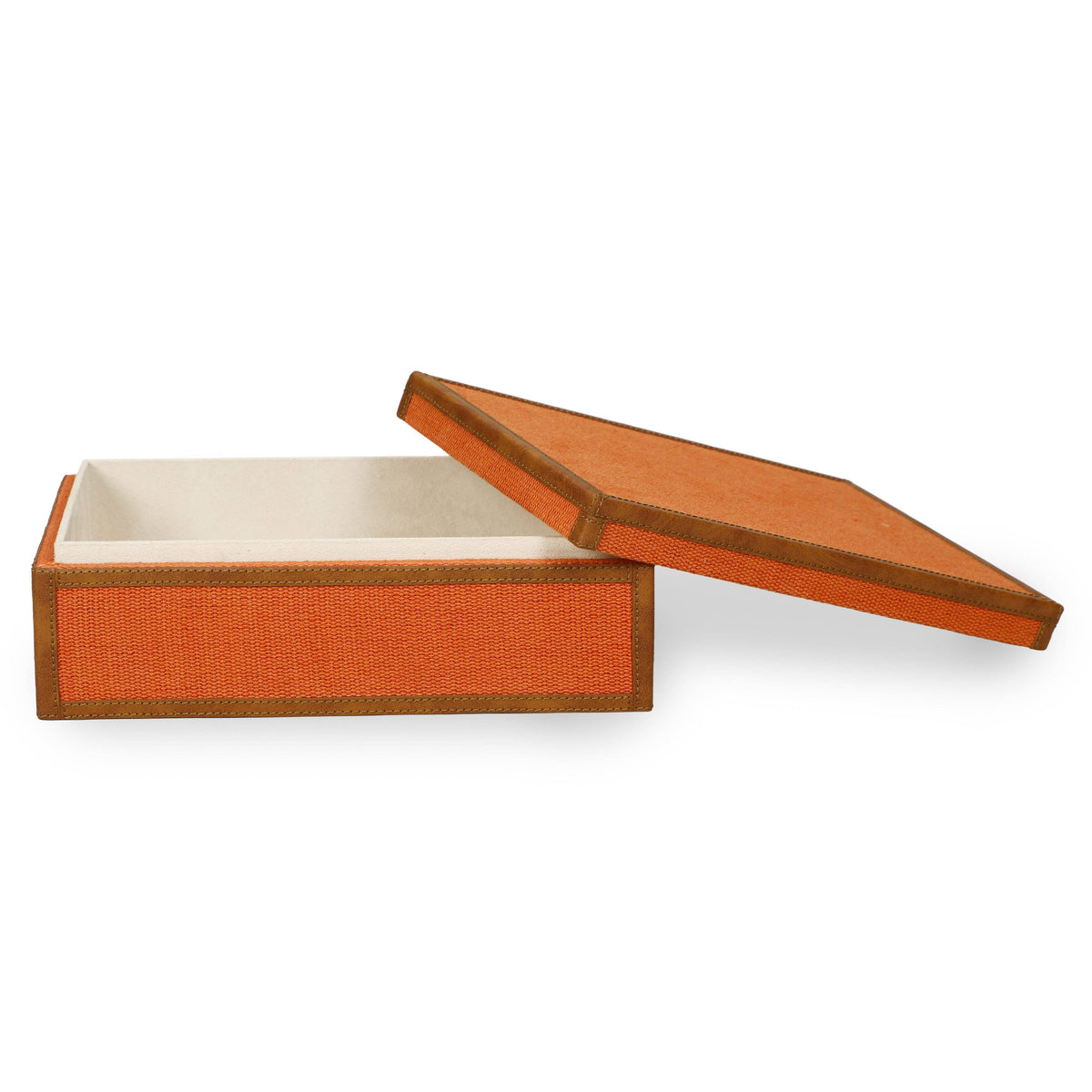 Acre Orange Cotton Jute Jewelry Box