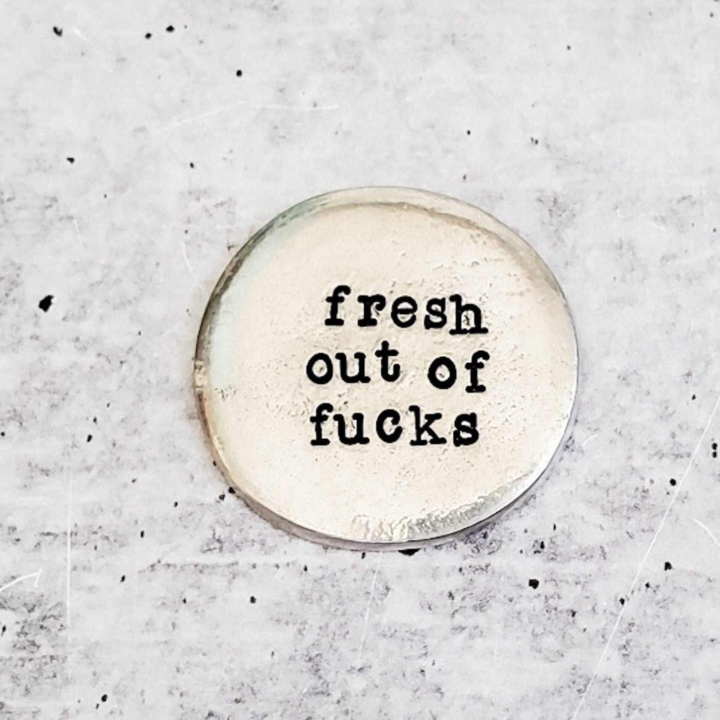 FRESH OUT of FUCKS Worry Stone