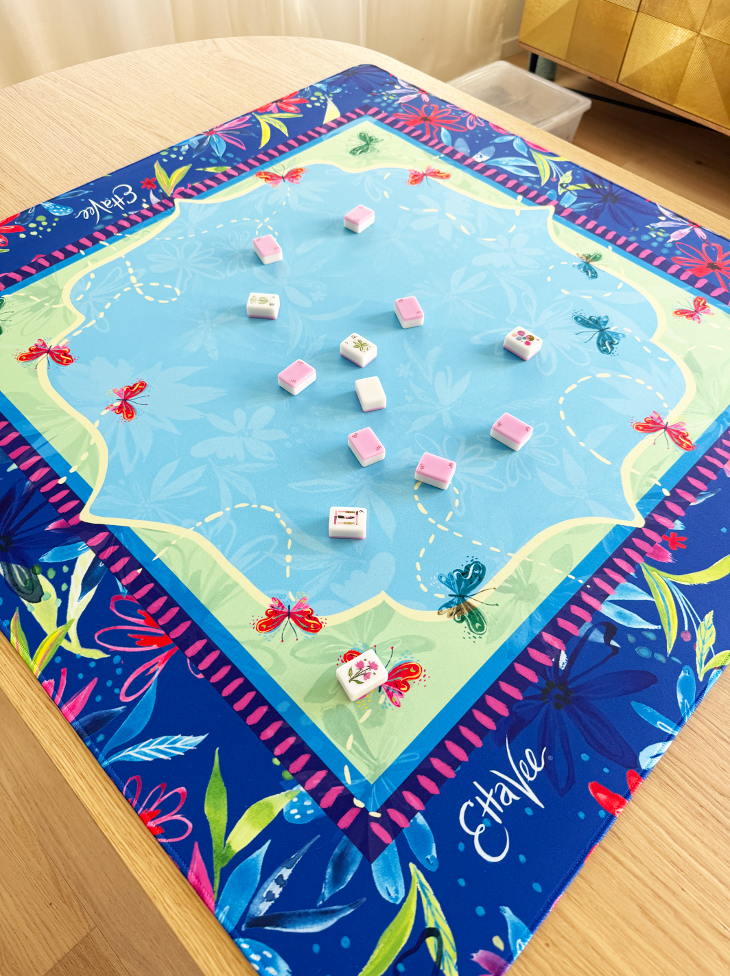 LIMITED EDITION EttaVee "Butterfly" Double-Sided Butterfly Mahjong Mat PREORDER