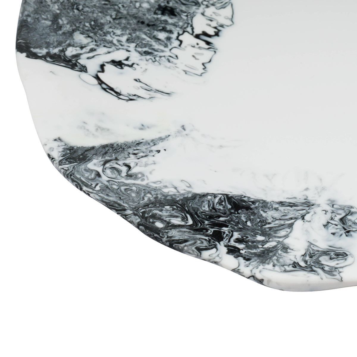 Soft Swirl Resin Petal Tray