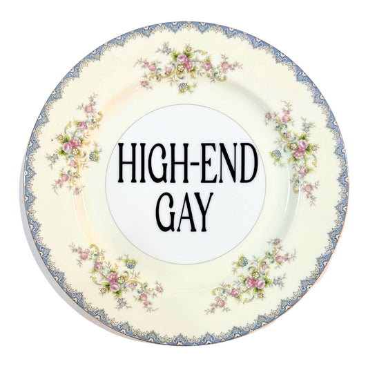 High-End Gay Vintage Plate