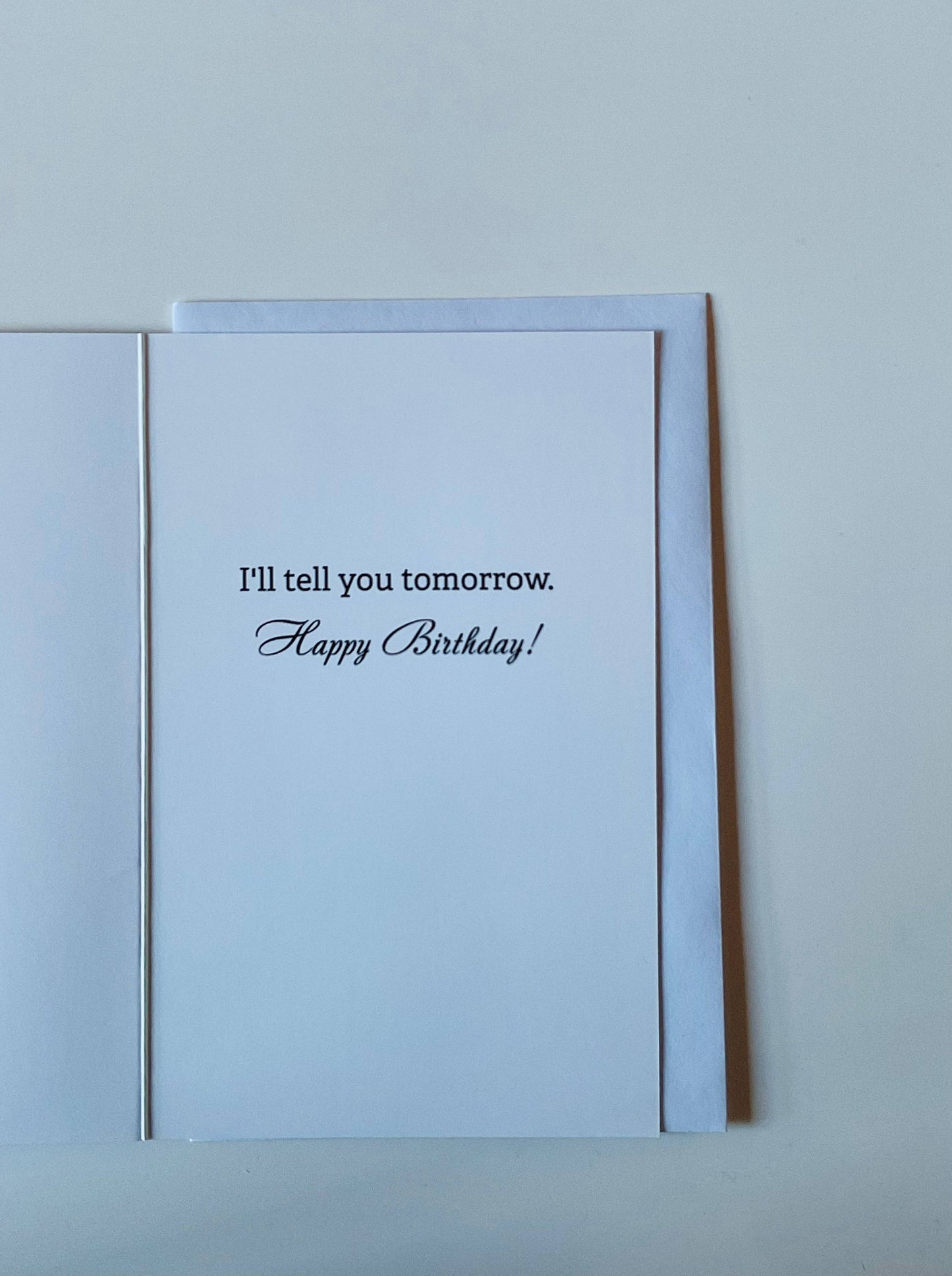 How do you keep a cunt in suspense?-Birthday Card