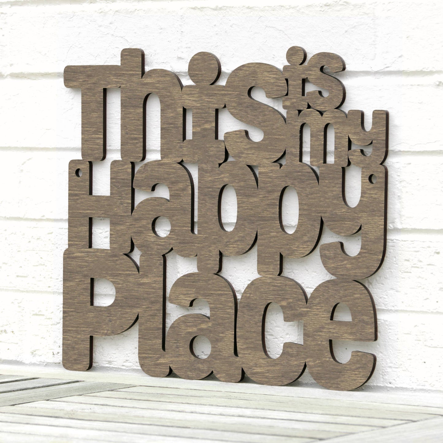 This Is My Happy Place Laser Cut Wood Wall Decor