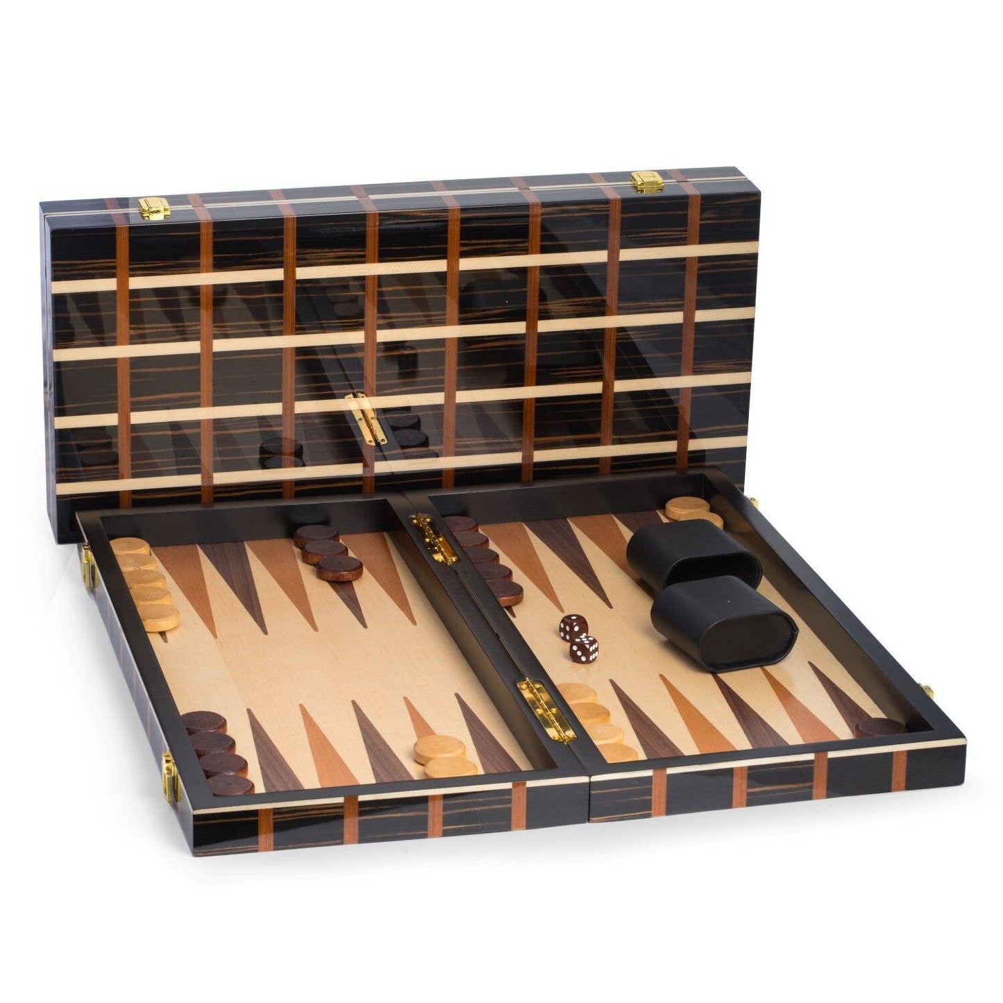 Custom Inlaid Wood Backgammon Set (Designers' Pick)