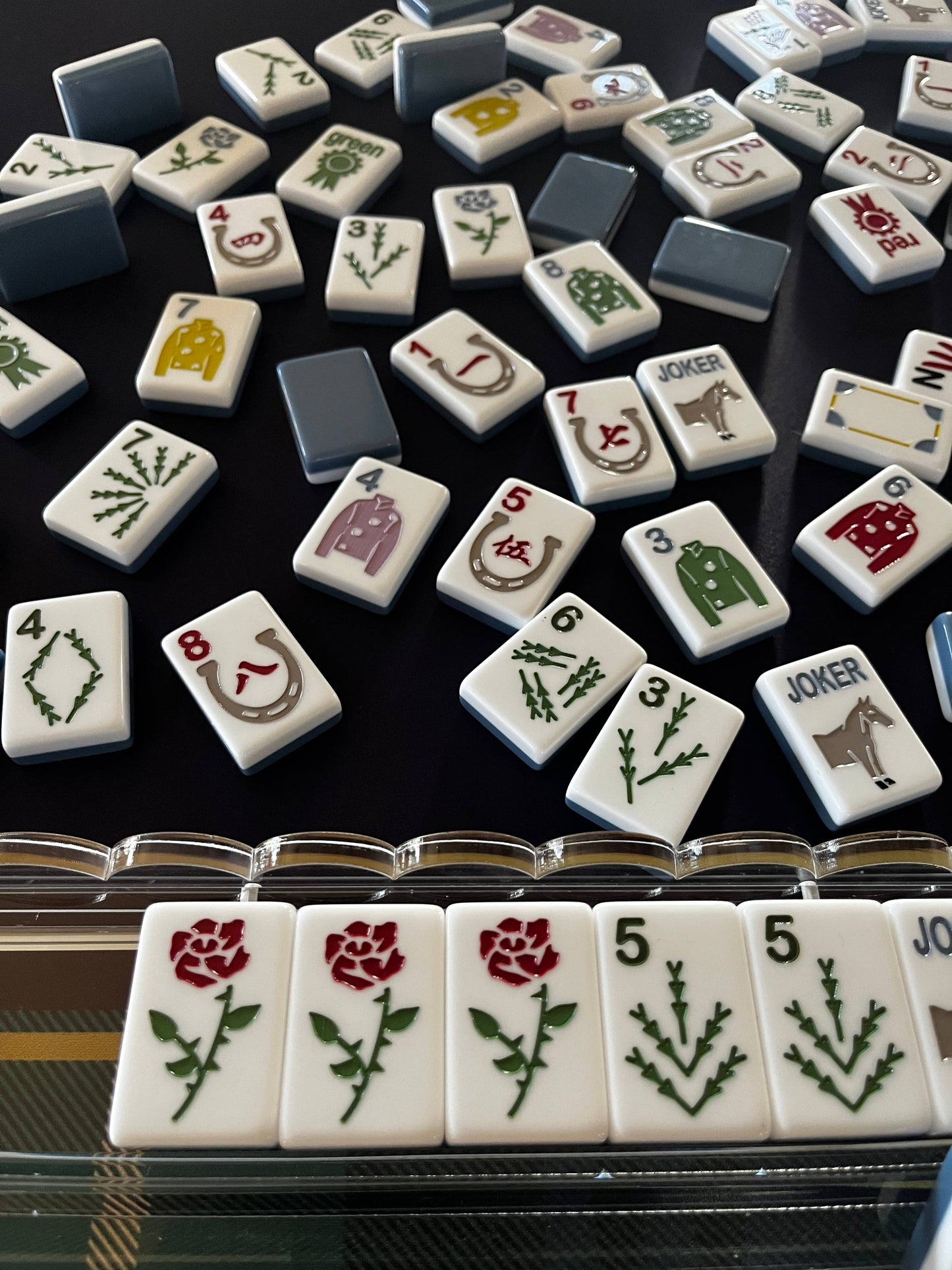 Polo Club (Equestrian) Mahjong Tiles (Racks and Mat not included)