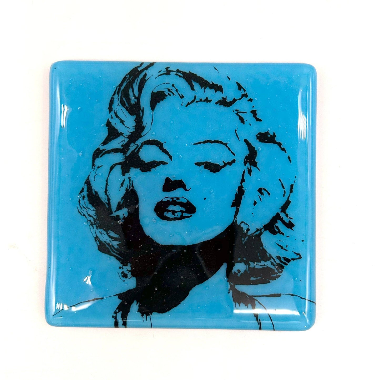 Marilyn Monroe Fused Glass 4" Single Coaster