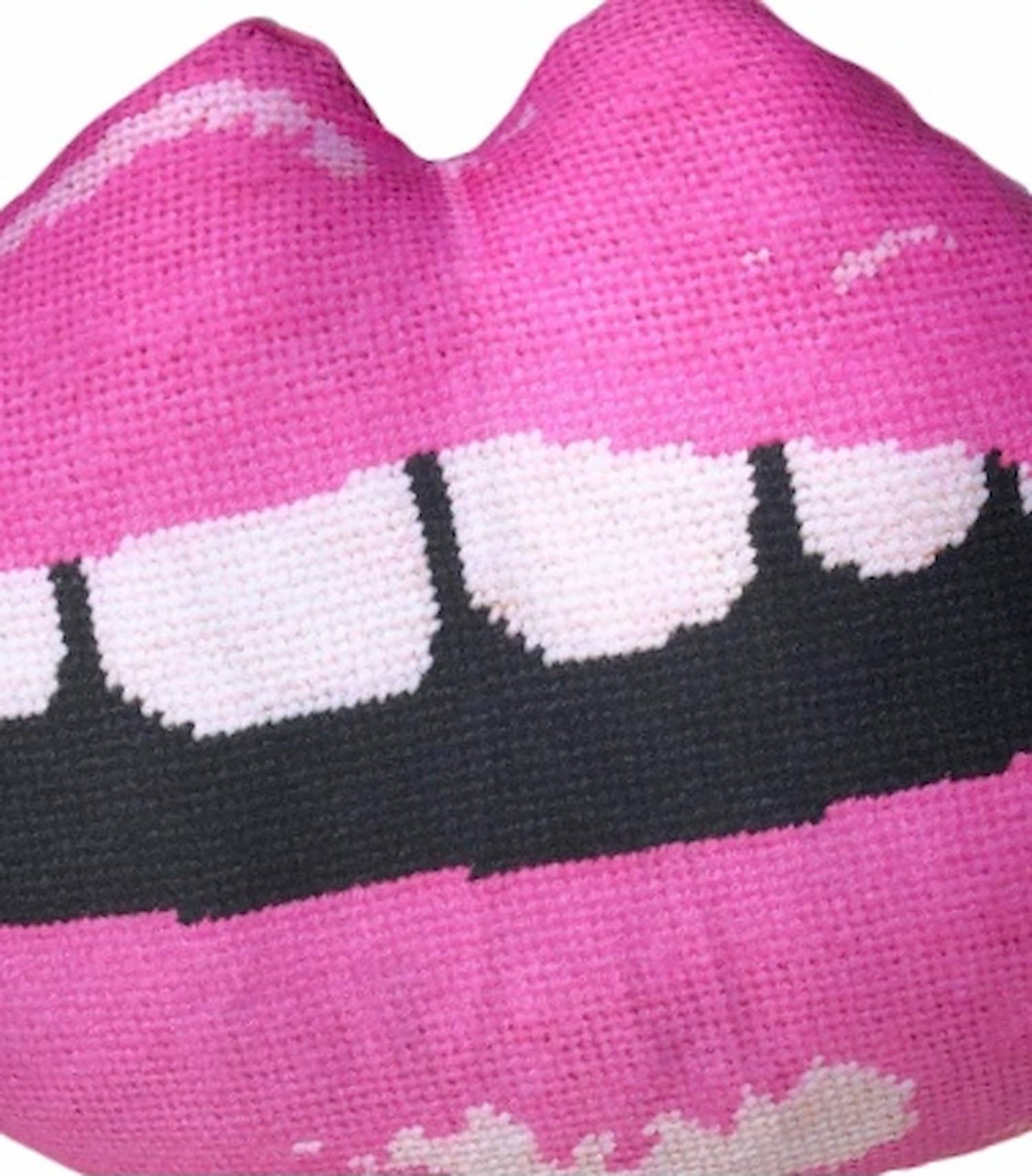 Organic Cotton Sateen "Moi" Sculpted Lips Pillow