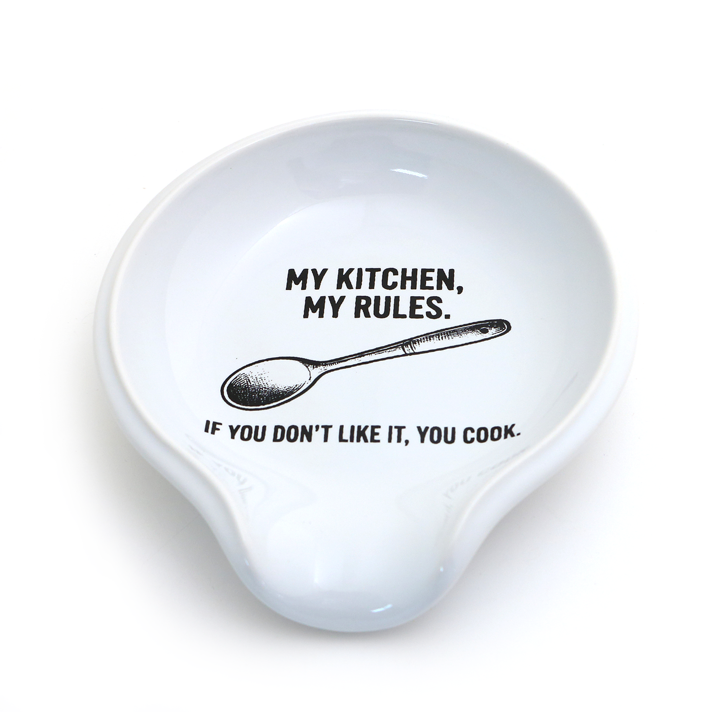 "My Kitchen My Rules" Spoon Rest
