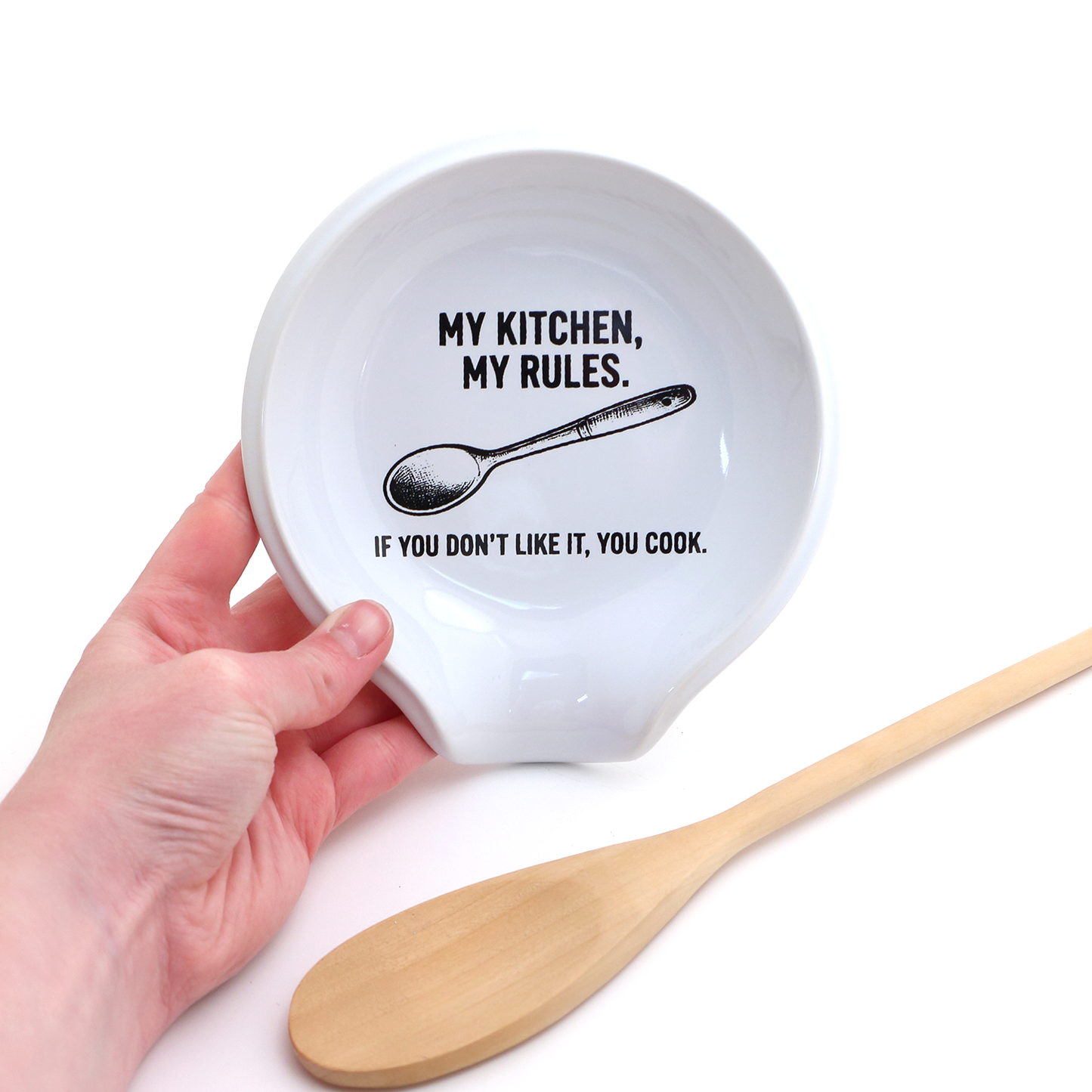 "My Kitchen My Rules" Spoon Rest