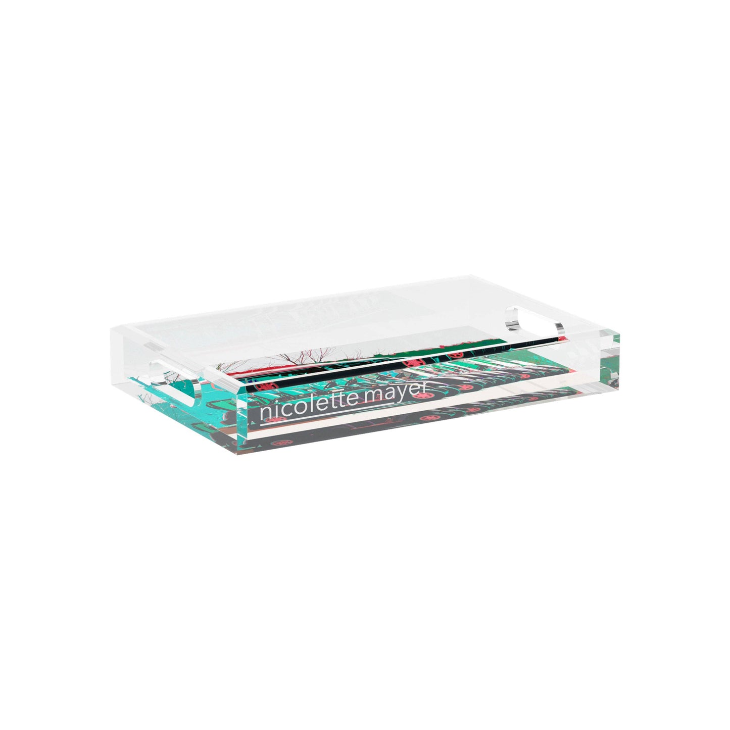 Golf Nine Iron Green Rectangle Tray