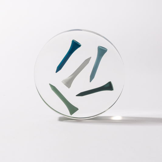 Golf Tee Time Coasters in Acrylic (each)