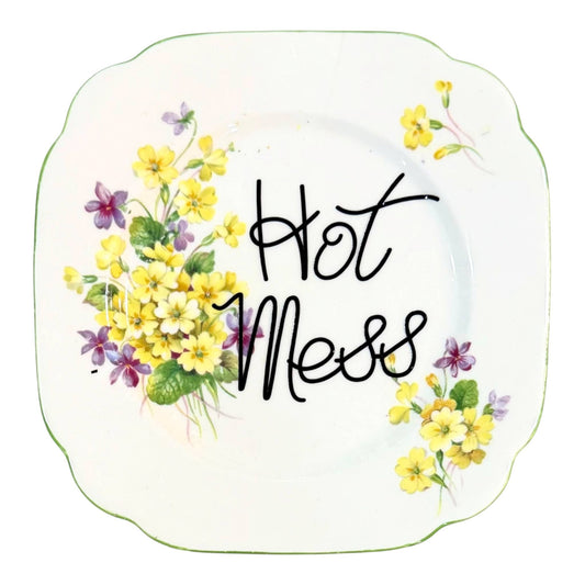 Hot Mess Vintage Plate
