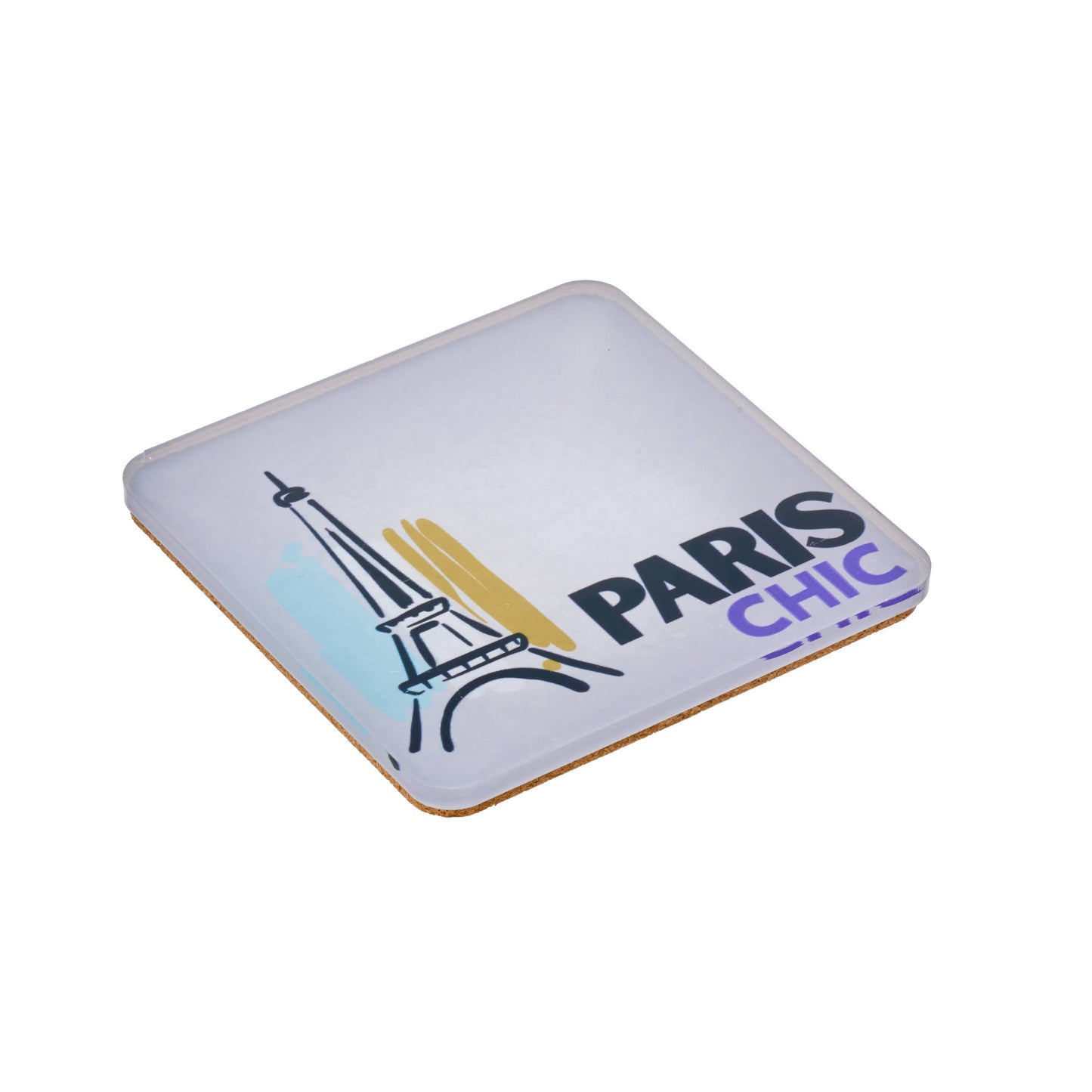 Acrylic Bon Voyage Coaster, Paris (Each Sold Separately)