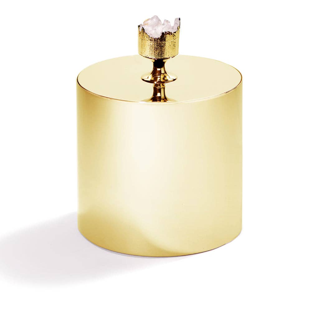 Hospitality Ice Bucket, Gold & Crystal