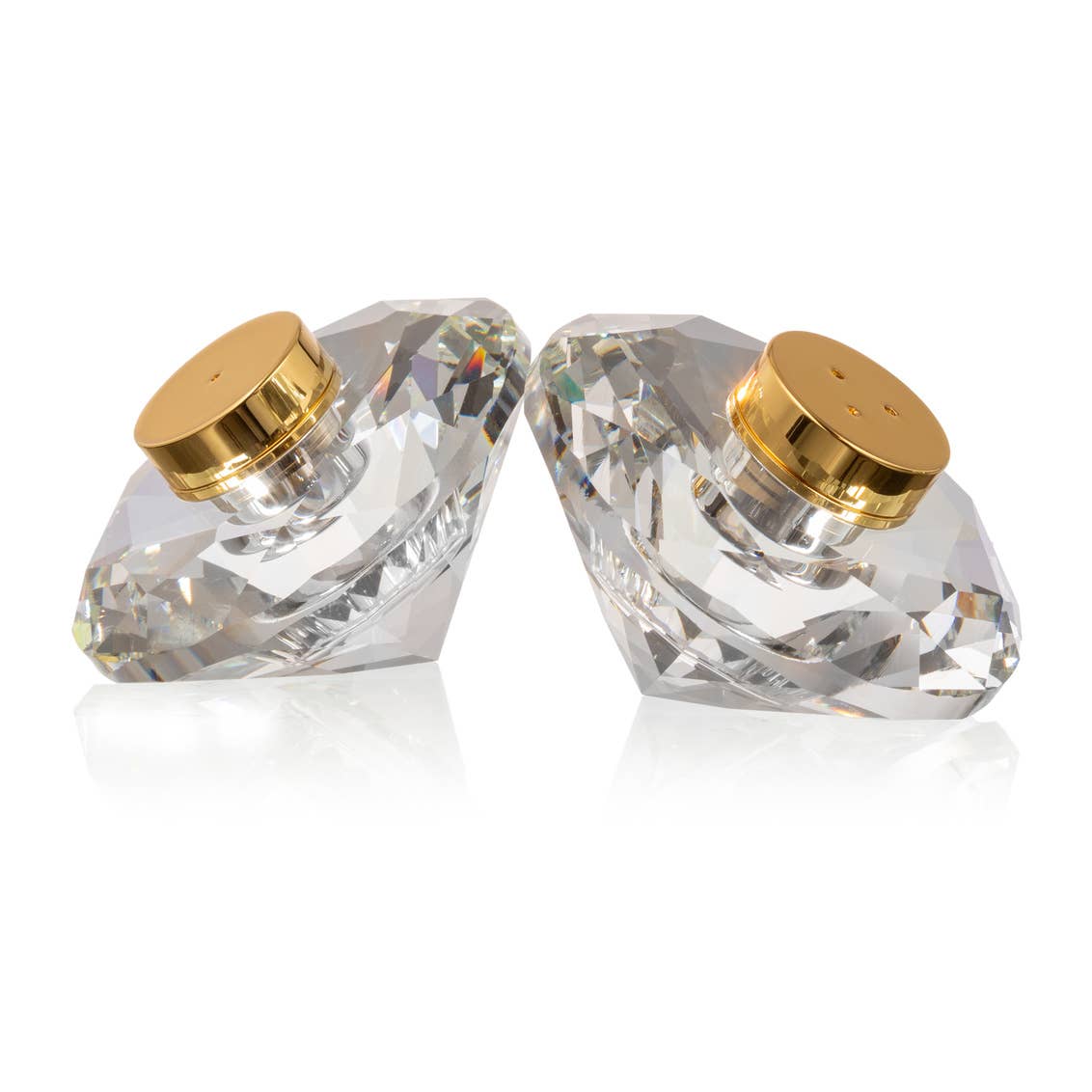 Geo Gold Salt and Pepper Pair