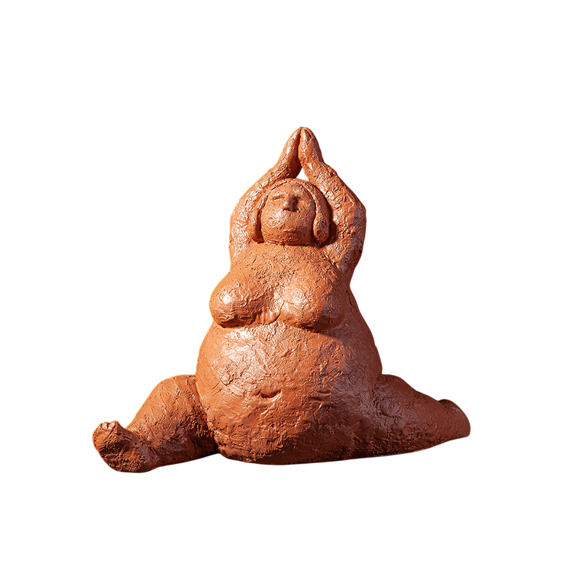 Abstract Resin Yoga Sculpture | Art Decor