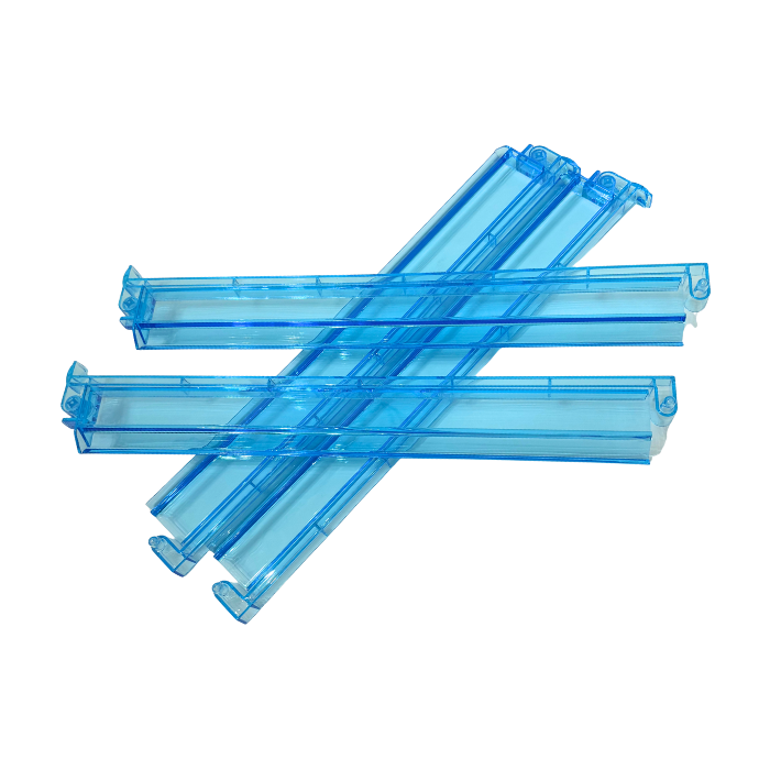 Mahjong Rack and Pusher Set of 4 - Multi Colors Blue Purple Red Green Clear