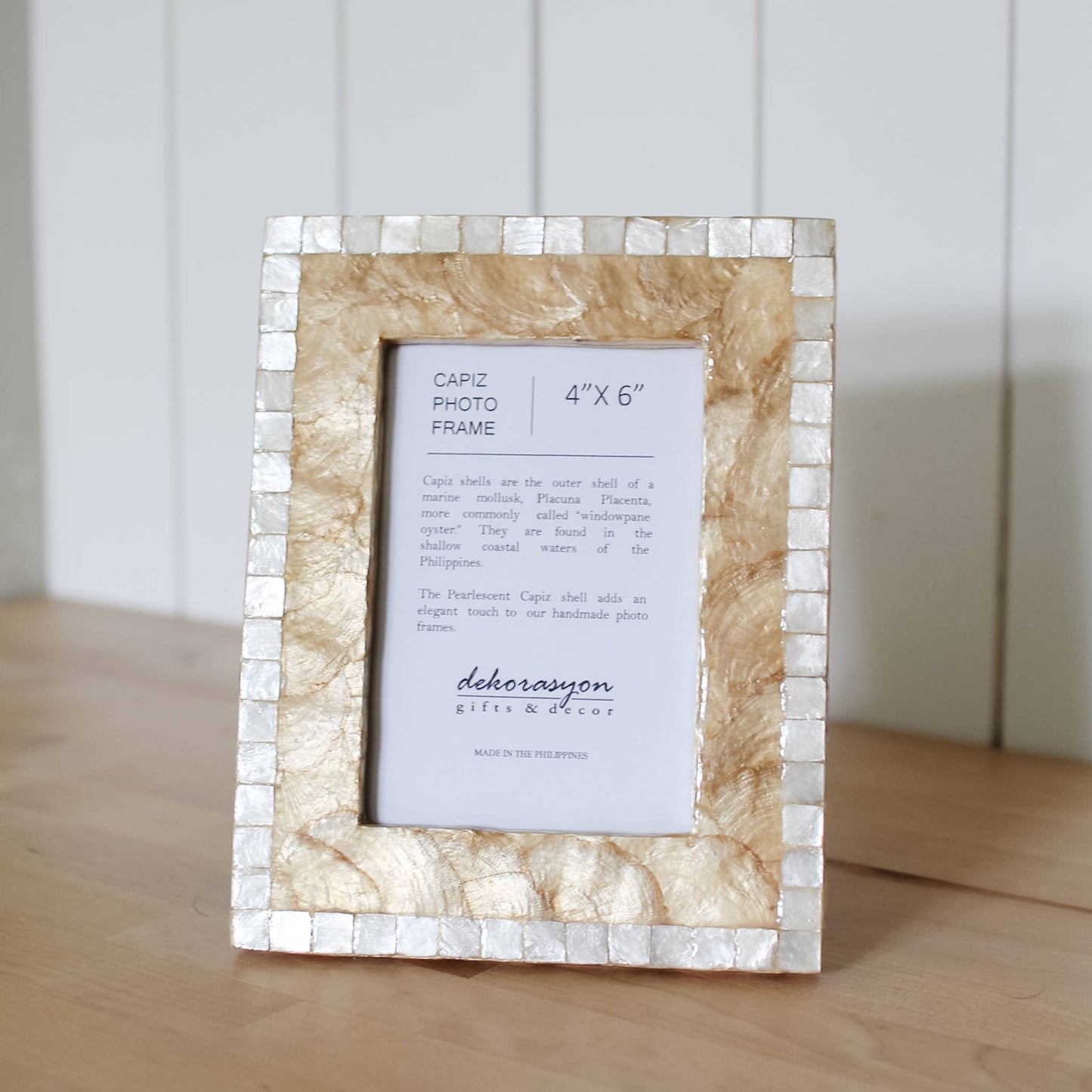 Capiz Mosaic Photo Frame