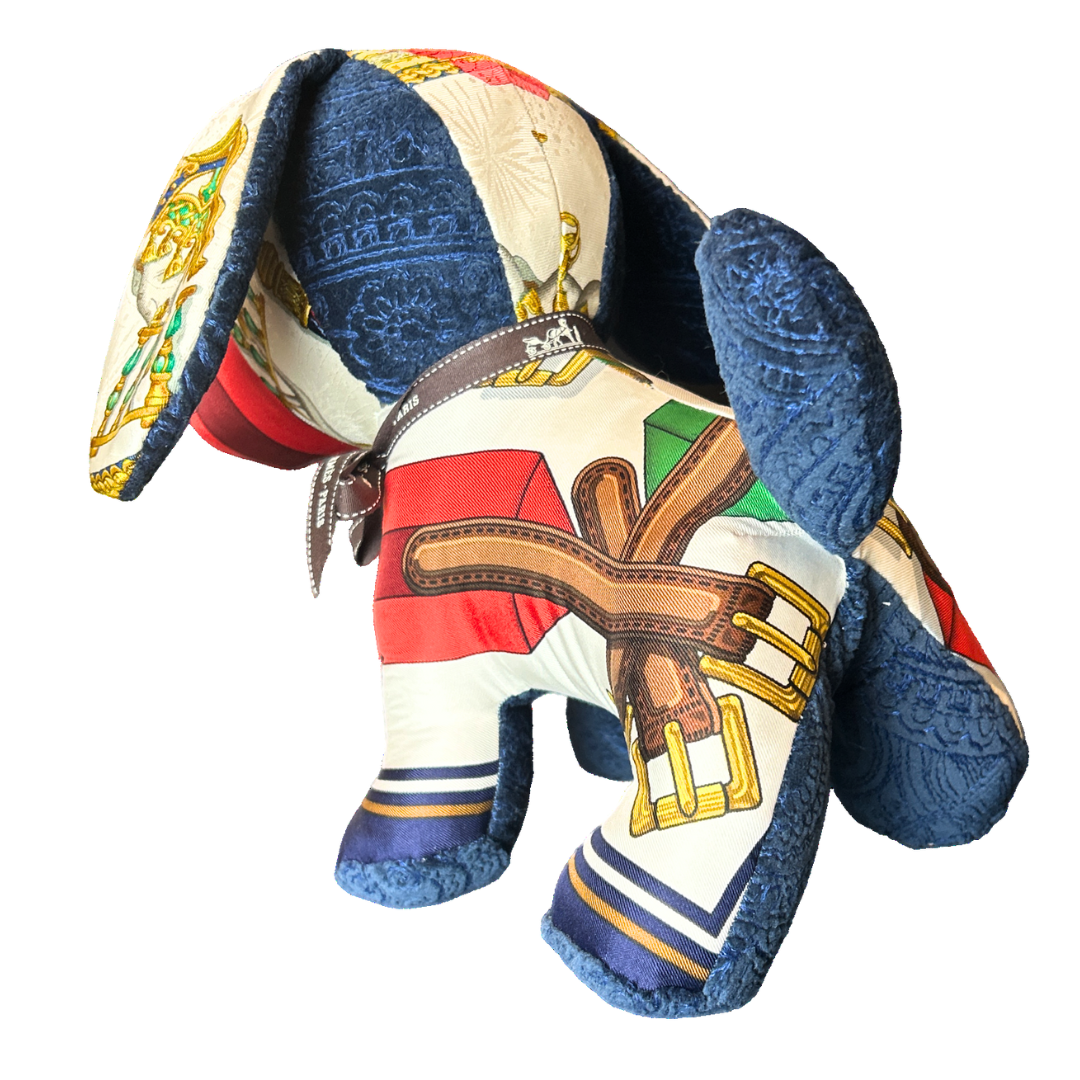 Hermes Sangles Vintage Silk Scarf Loyal Puppy (One of a Kind)