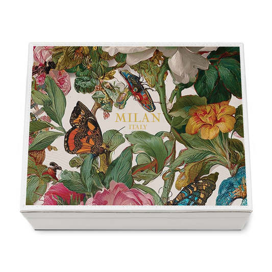 Large Jewelry Box- Butterflies Flora-