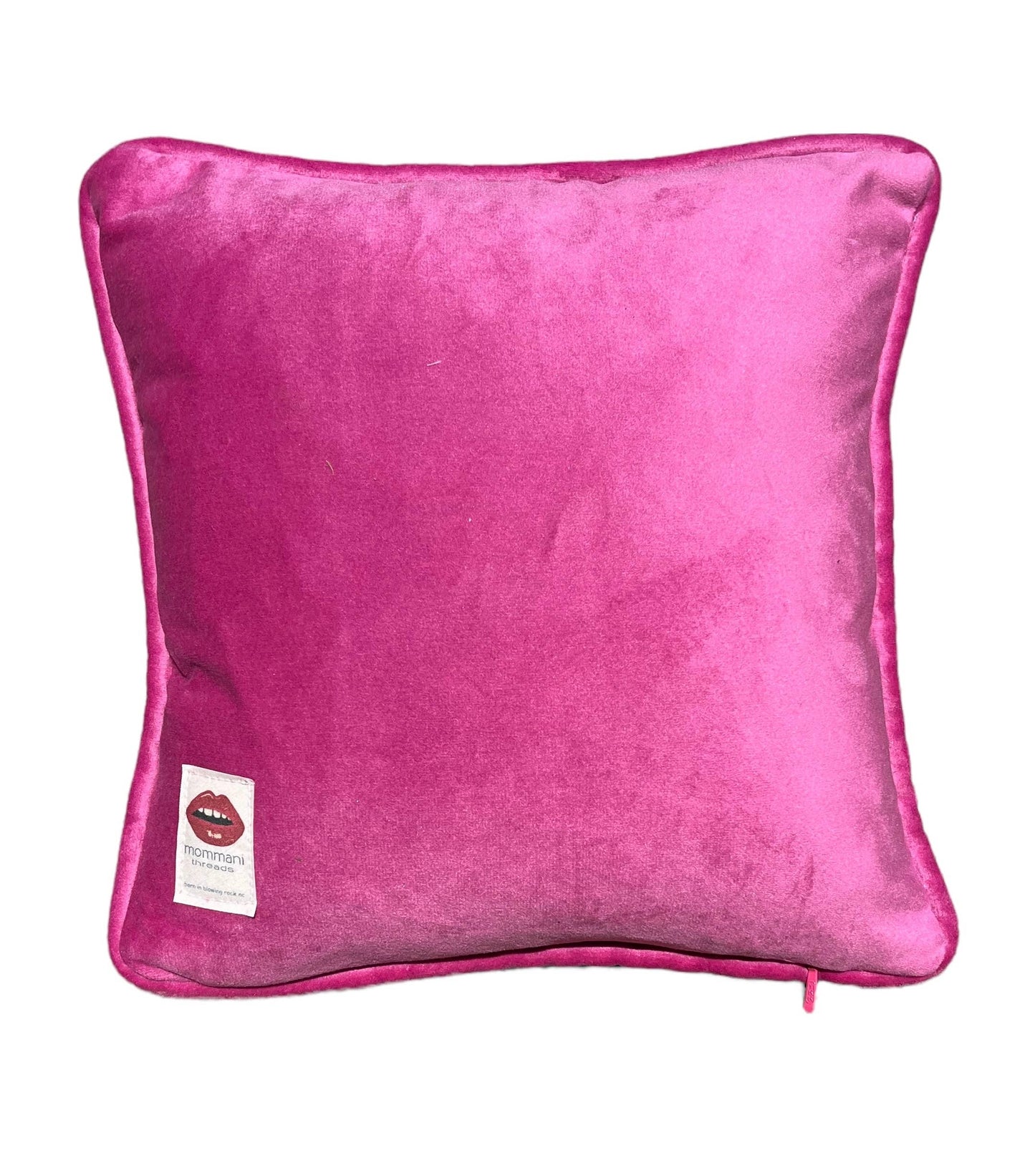 Organic cotton sateen "Mais Oui!" toss pillow