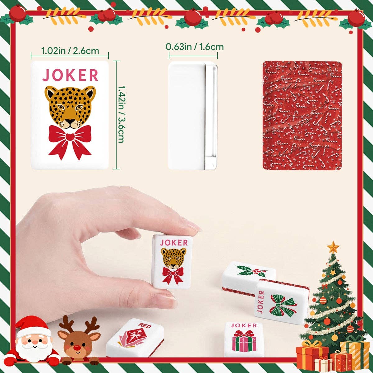 Glam Holiday Christmas Mahjong Tiles Twinkle Traditions (Exclusive)