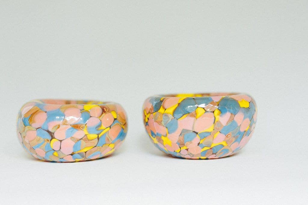 Glass Blown Jelly Baby Bubble Bowl