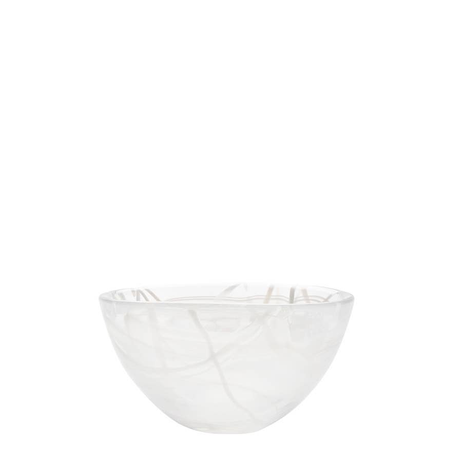 Contrast Bowl White/White Small