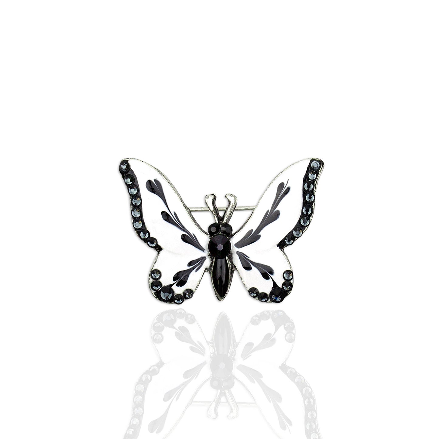 Madeiran Crystal Butterfly Brooch