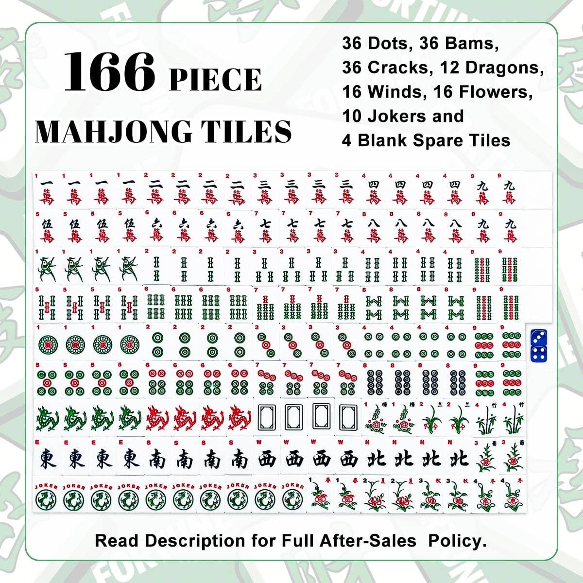 MAHJ girls American Mahjong Tiles