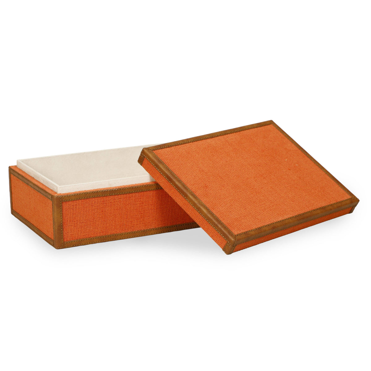 Acre Orange Cotton Jute Jewelry Box