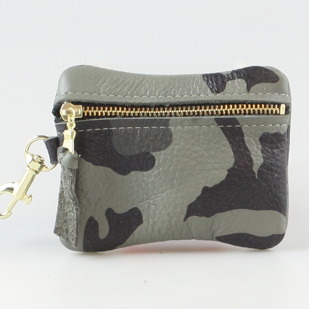 Soft Leather Zippered Pouch