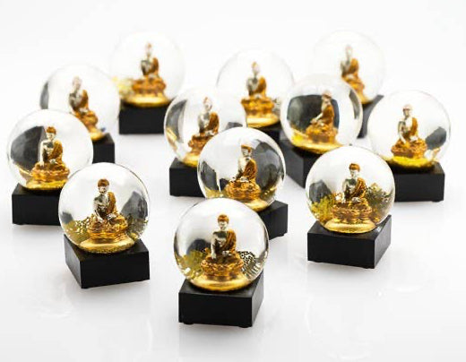 Buddha-to-Go Gold Snow Globe (Each Sold Separately)