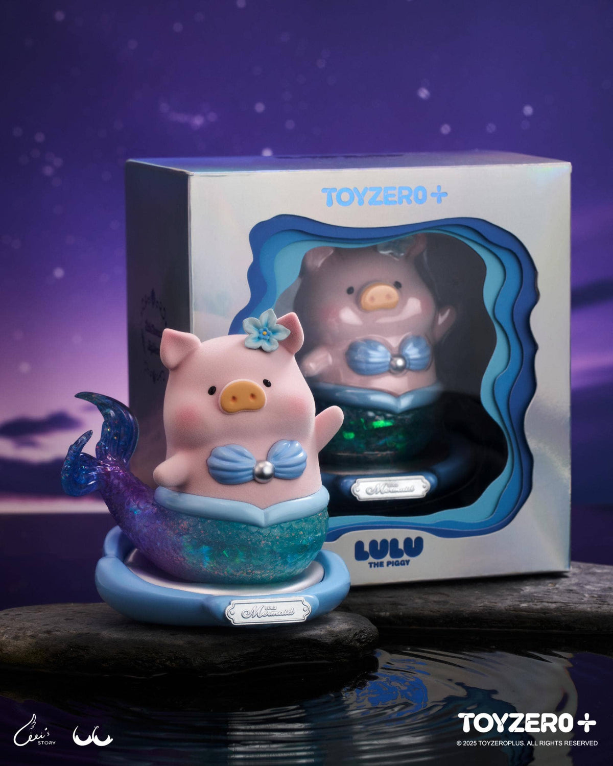 LuLu the Piggy - XL Mermaid (Azure)(Very Limited Edition)