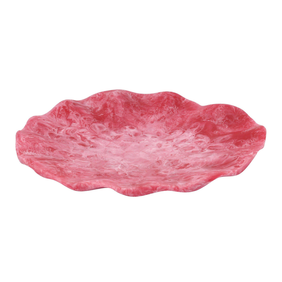 Soft Swirl Resin Petal Tray