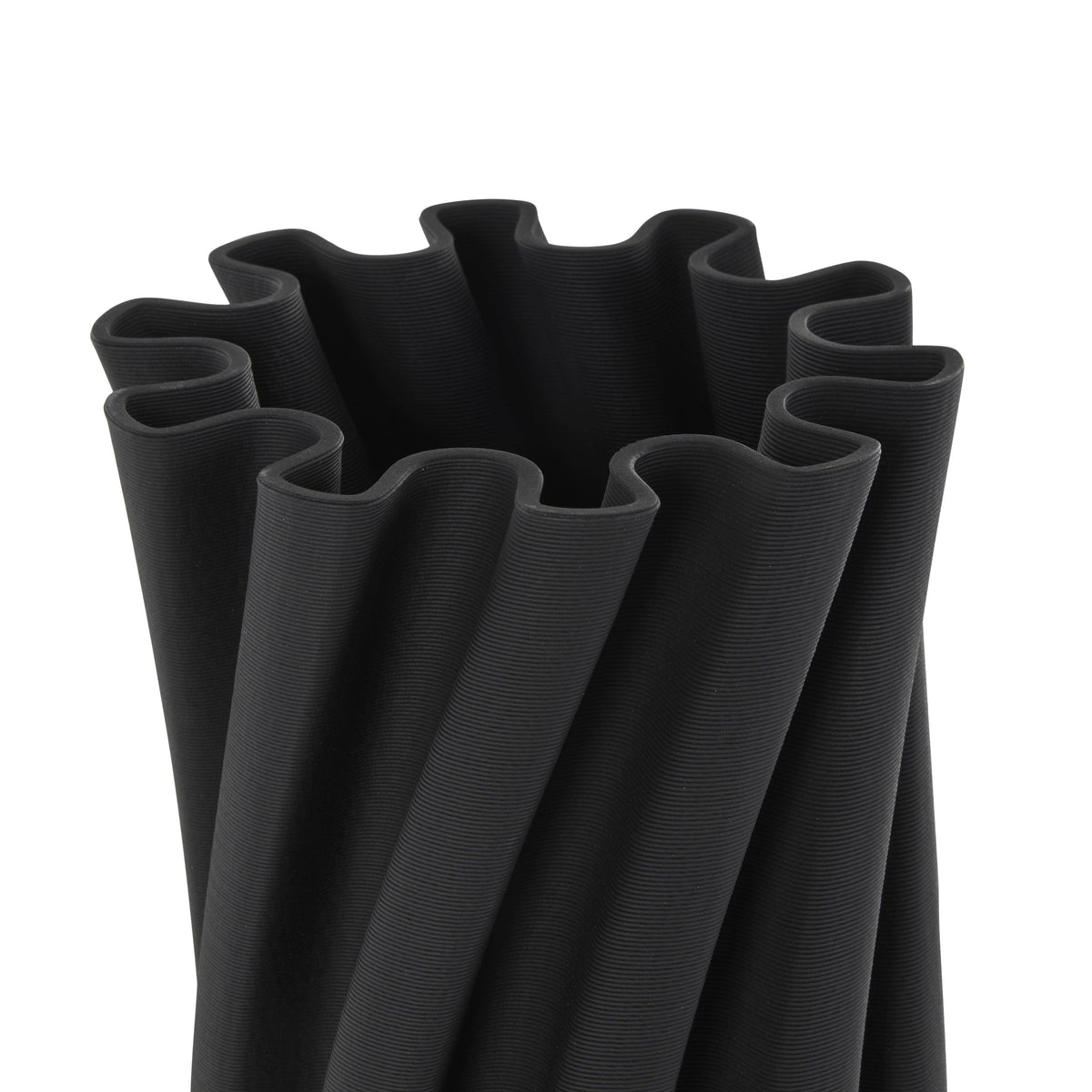 Contemporary Black Ceramic Vase -