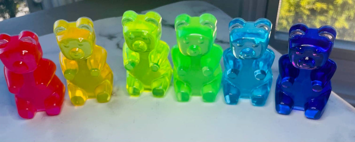 Small Gummy Bears (Blue, Pink, Orange available)