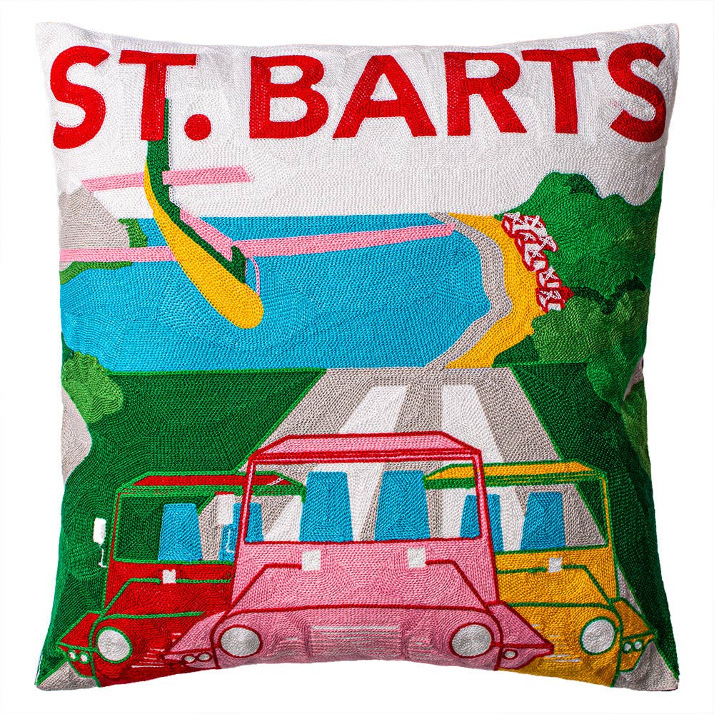 St. Barts Needlepoint Pillow (Limited Edition)