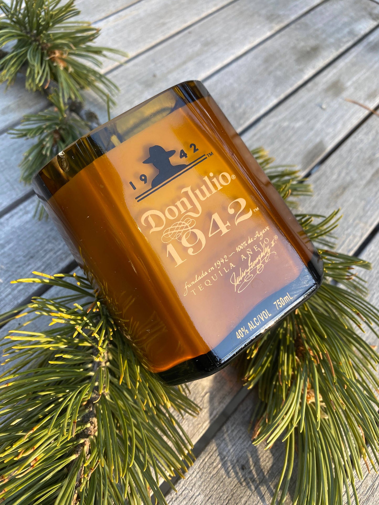 Recycled Don Julio 1942 Candle