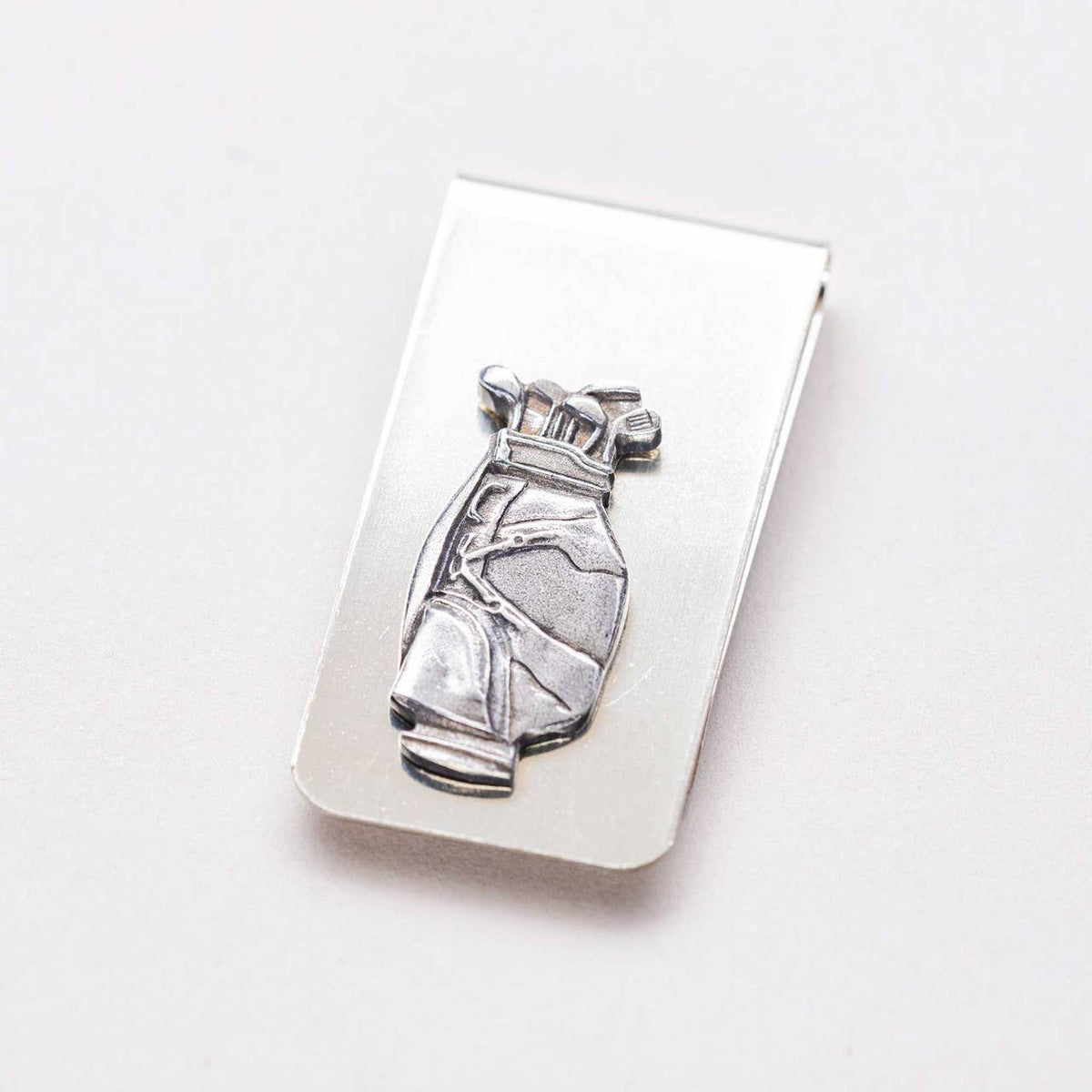 Golf Bag Money Clip | Pewter Money Clip | Golf Gift