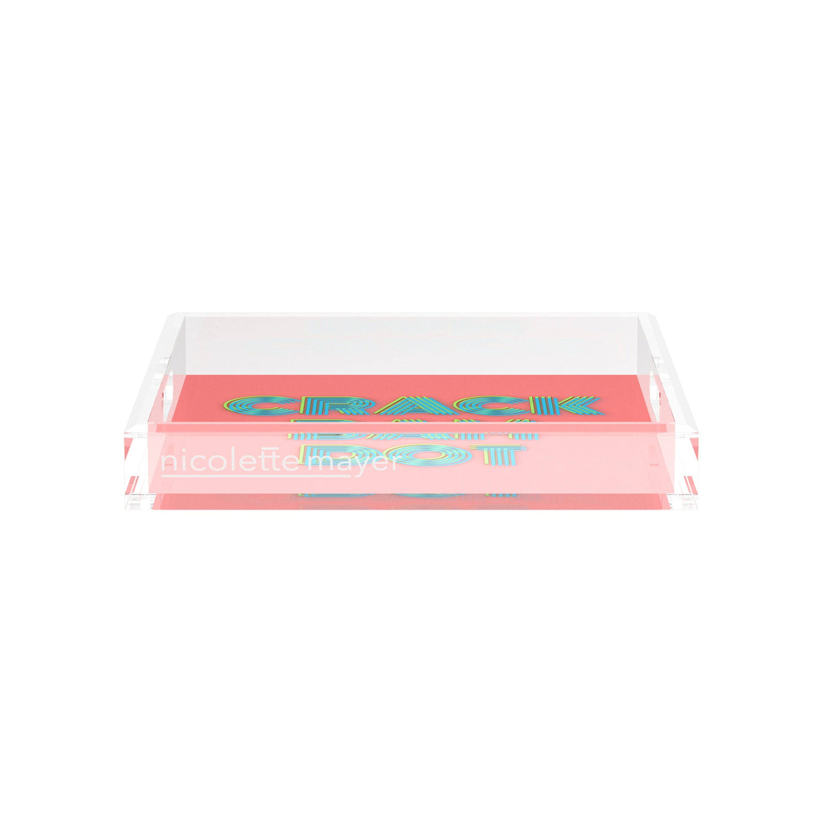 Mahjong Crack Bam Dot Petal Tendril Square Decorative Tray