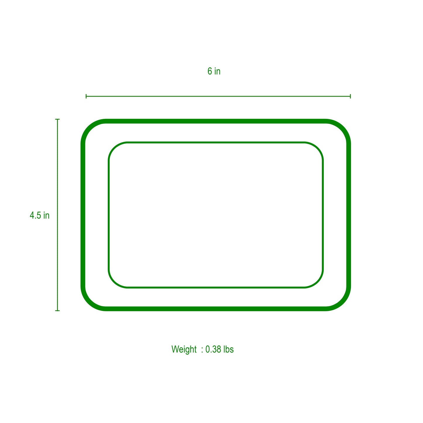 Gracie Enameled Laney Tray White